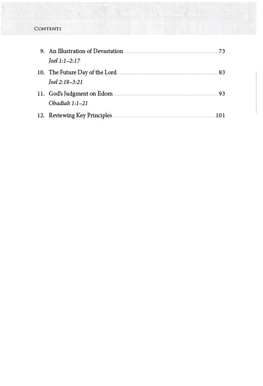 Micah, Zephaniah, Nahum, Habakkuk, Joel, and Obadiah: God's Comfort for His People