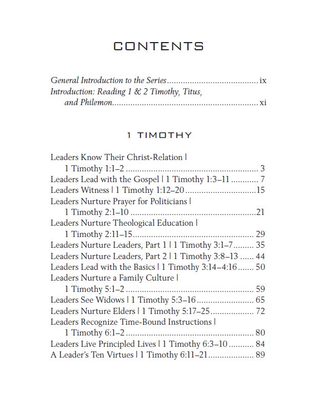 1 & 2 Timothy, Titus, and Philemon: Wisdom for Every Church Leader