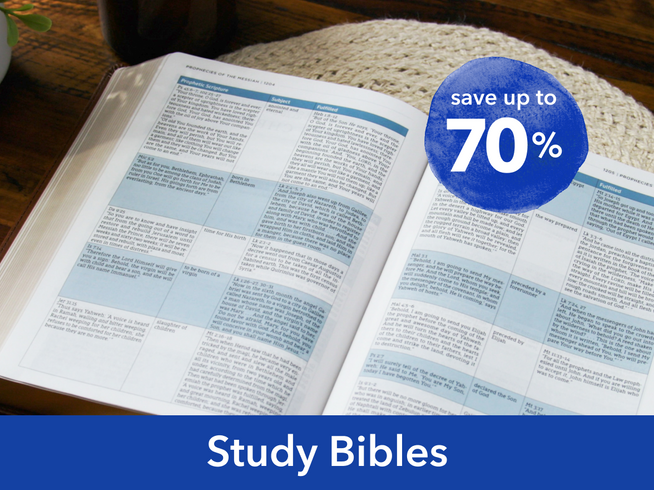 Study Bibles—Save up to 65%