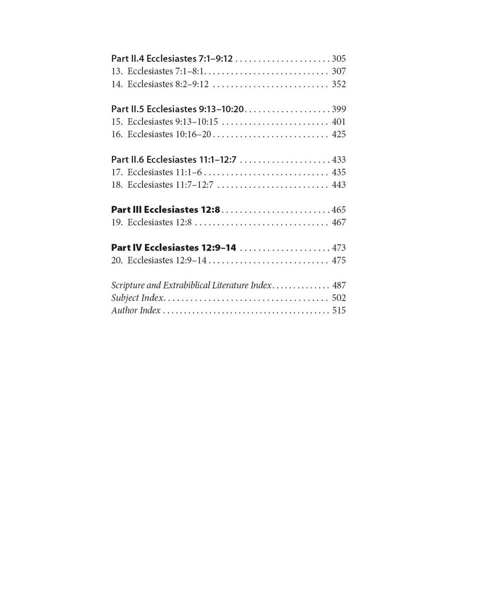 Ecclesiastes: A Discourse Analysis of the Hebrew Bible