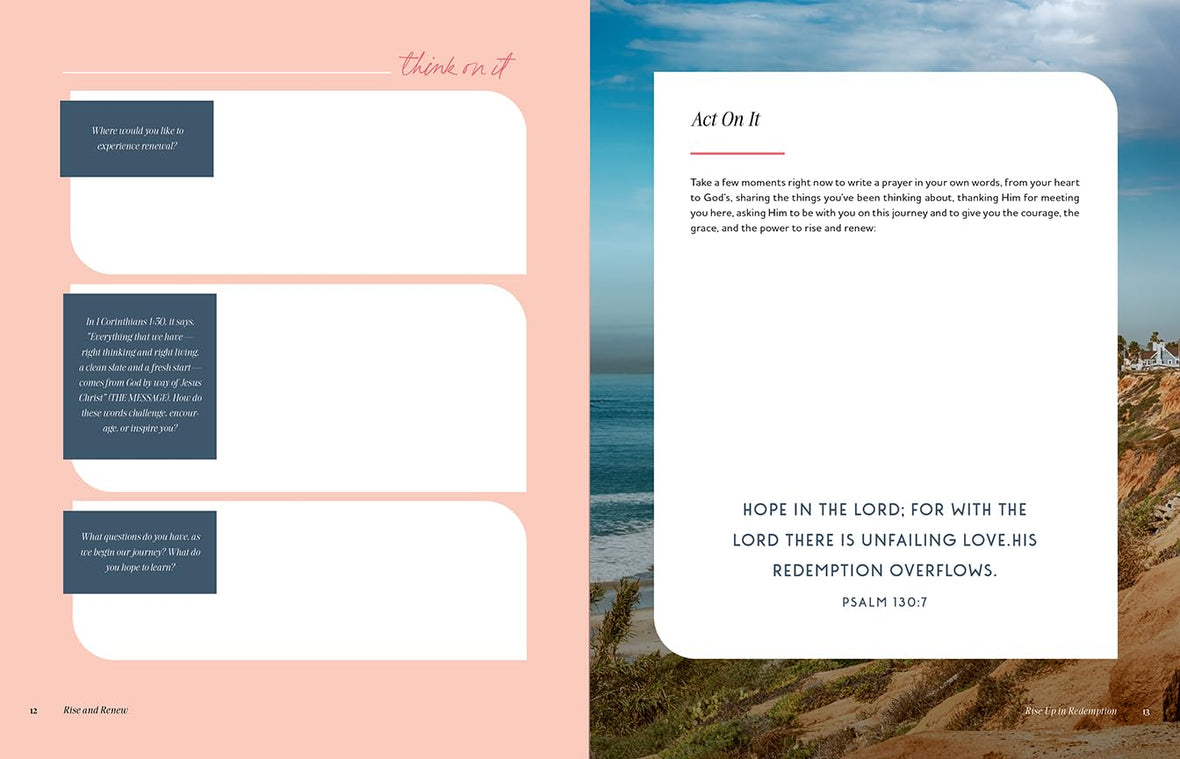 Rise and Renew: A 30-Day Devotional to Heal a Hurting Heart, Overcome Emotional Pain, and Grow in Your Faith – Interactive Devotions with Bible Verses, Guided Questions, and Creative Exercises
