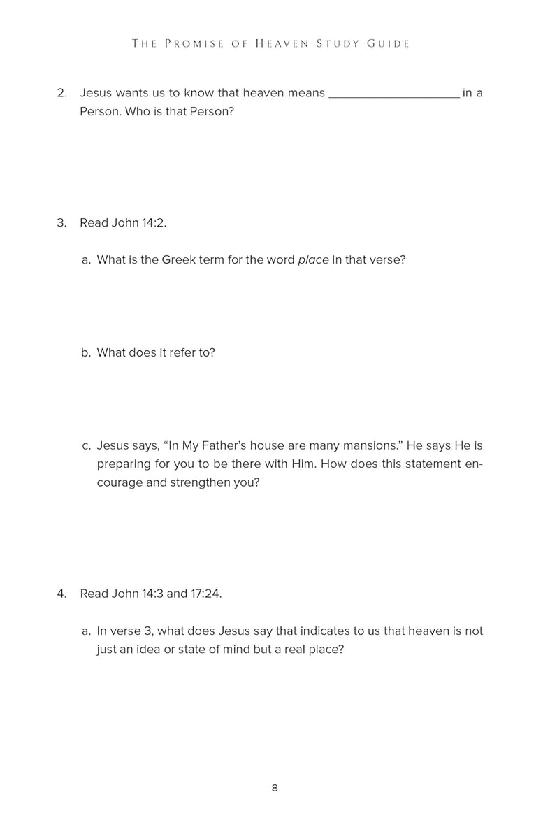 The Promise of Heaven Bible Study Guide: Why You Can Get Excited About Your Eternal Home