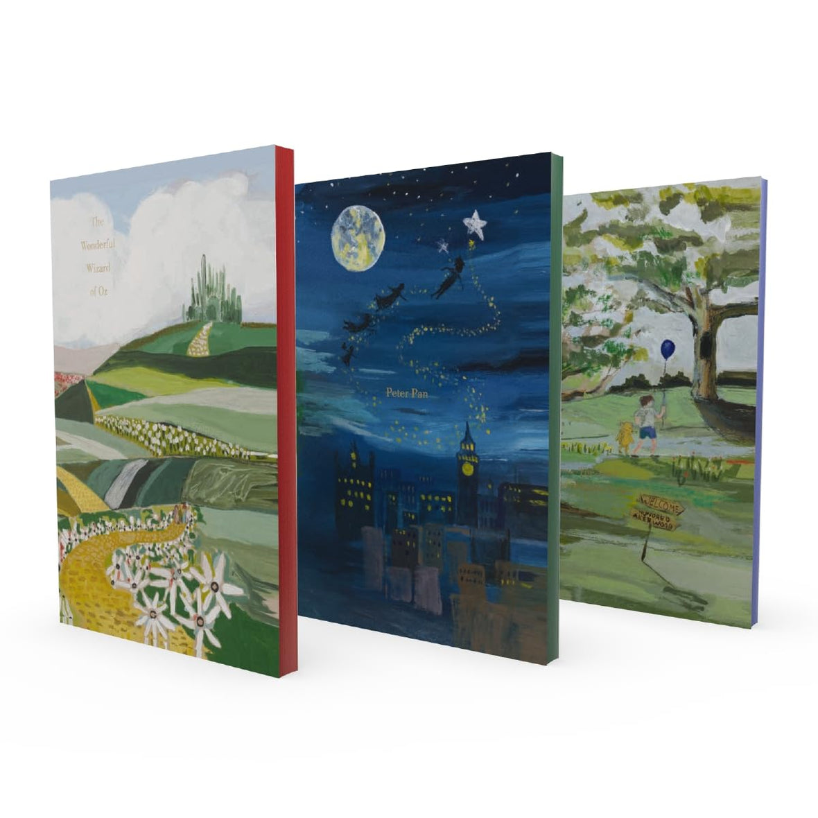 Timeless Classics: Harper Curated Classics Painted Kids Set: Winnie-the-Pooh and Other Delightful Stories, Peter Pan, and The Wonderful Wizard of Oz