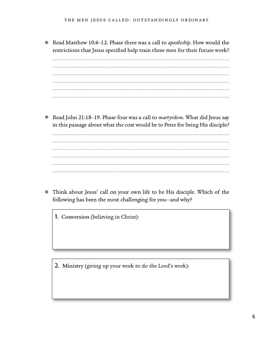 Twelve Ordinary Men Workbook, Revised and Updated: How Jesus Shaped His Disciples for Greatness and What He Wants to Do with You