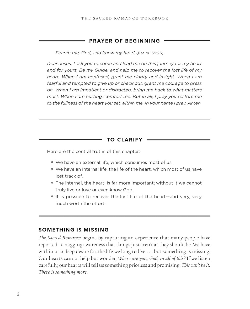 Sacred Romance Book and Workbook (Updated Edition) Bundle