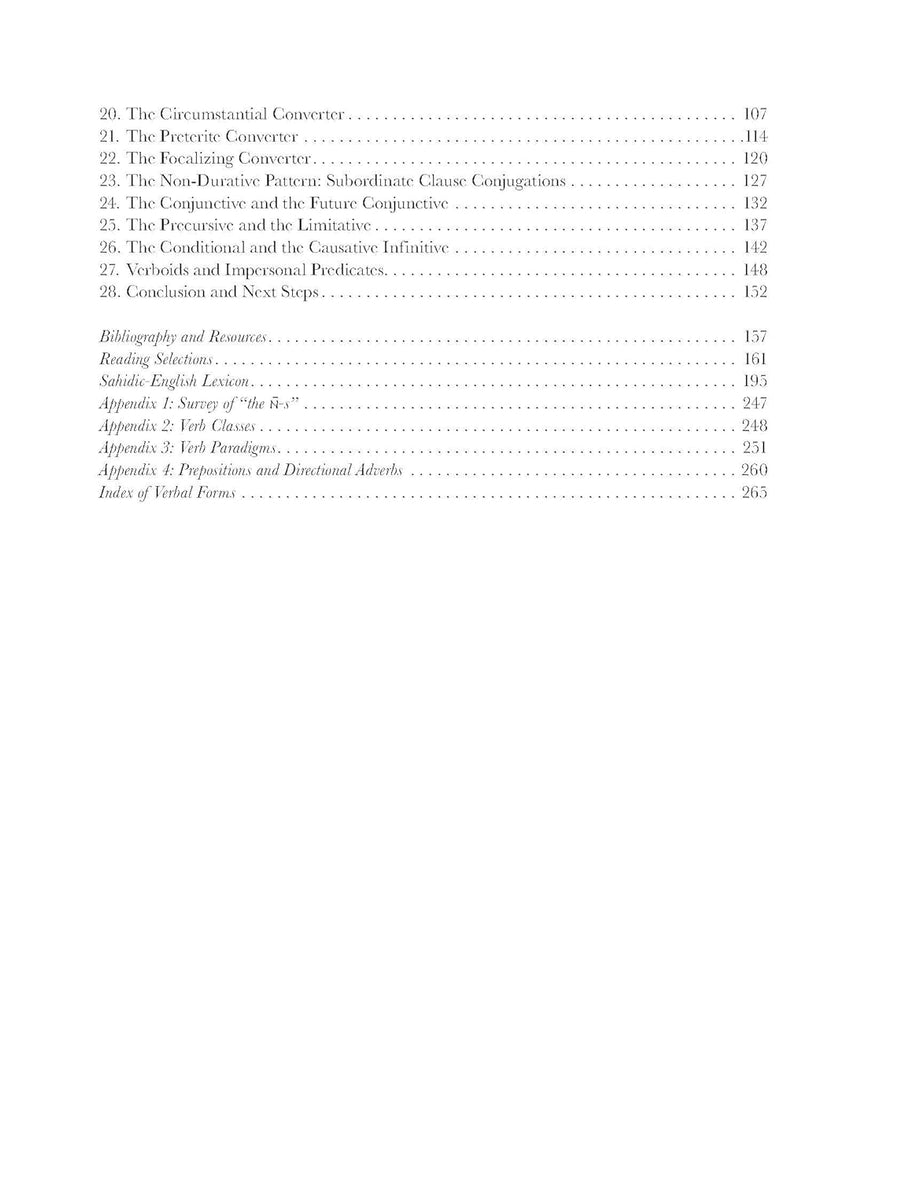 Basics of Sahidic Coptic: A Complete Grammar with Exercises, Readings, and Lexicon