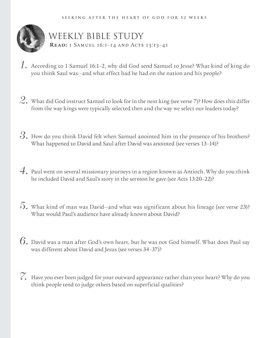 Seeking After the Heart of God for 52 Weeks: A Bible Study on the Life of David