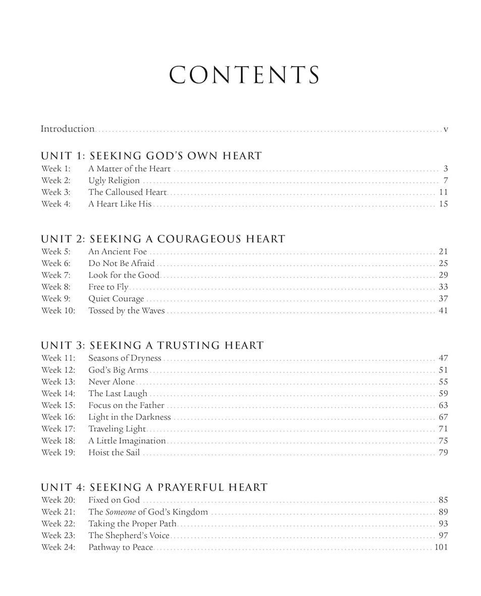 Seeking After the Heart of God for 52 Weeks: A Bible Study on the Life of David
