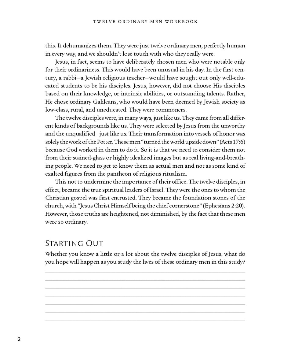 Twelve Ordinary Men Workbook, Revised and Updated: How Jesus Shaped His Disciples for Greatness and What He Wants to Do with You