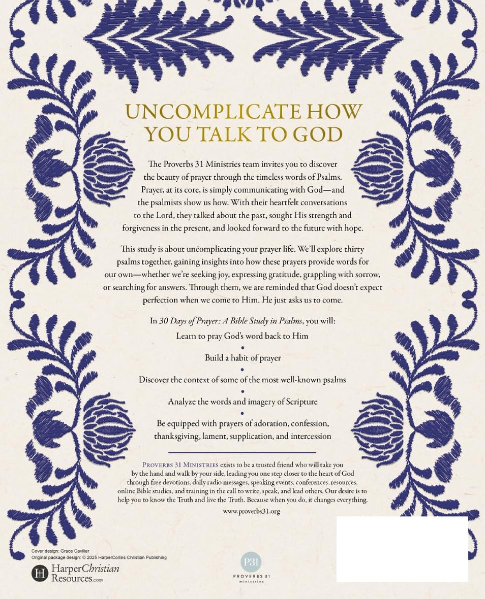 30 Days of Prayer: A Bible Study in Psalms