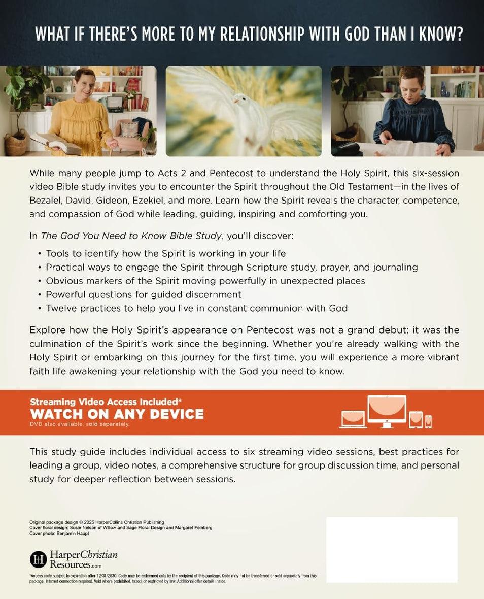 The God You Need to Know Study Guide plus Streaming Video: 12 Practices to Awaken Your Relationship with the Holy Spirit
