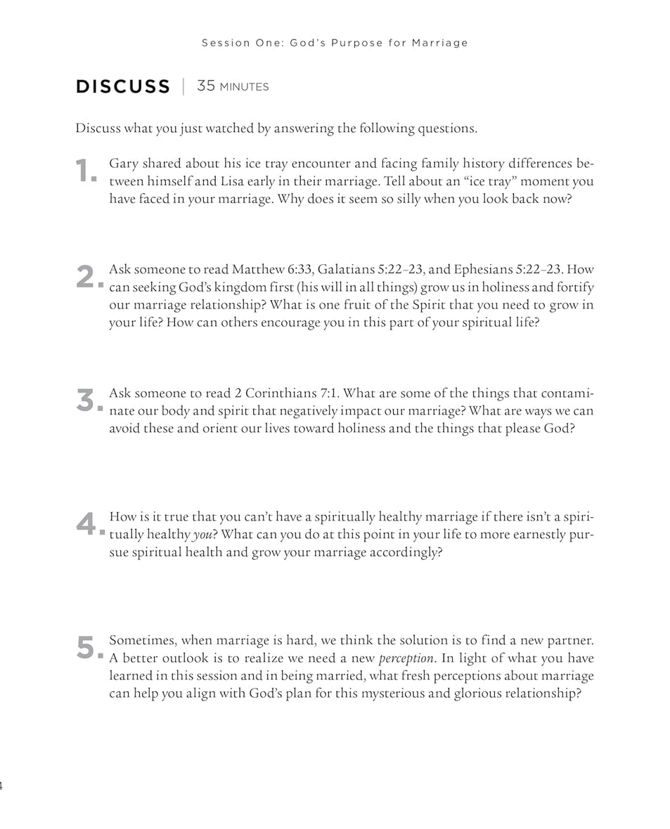Sacred Marriage Bible Study Guide plus Streaming Video, Revised and Updated: What If God Designed Marriage to Make Us Holy More Than to Make Us Happy?