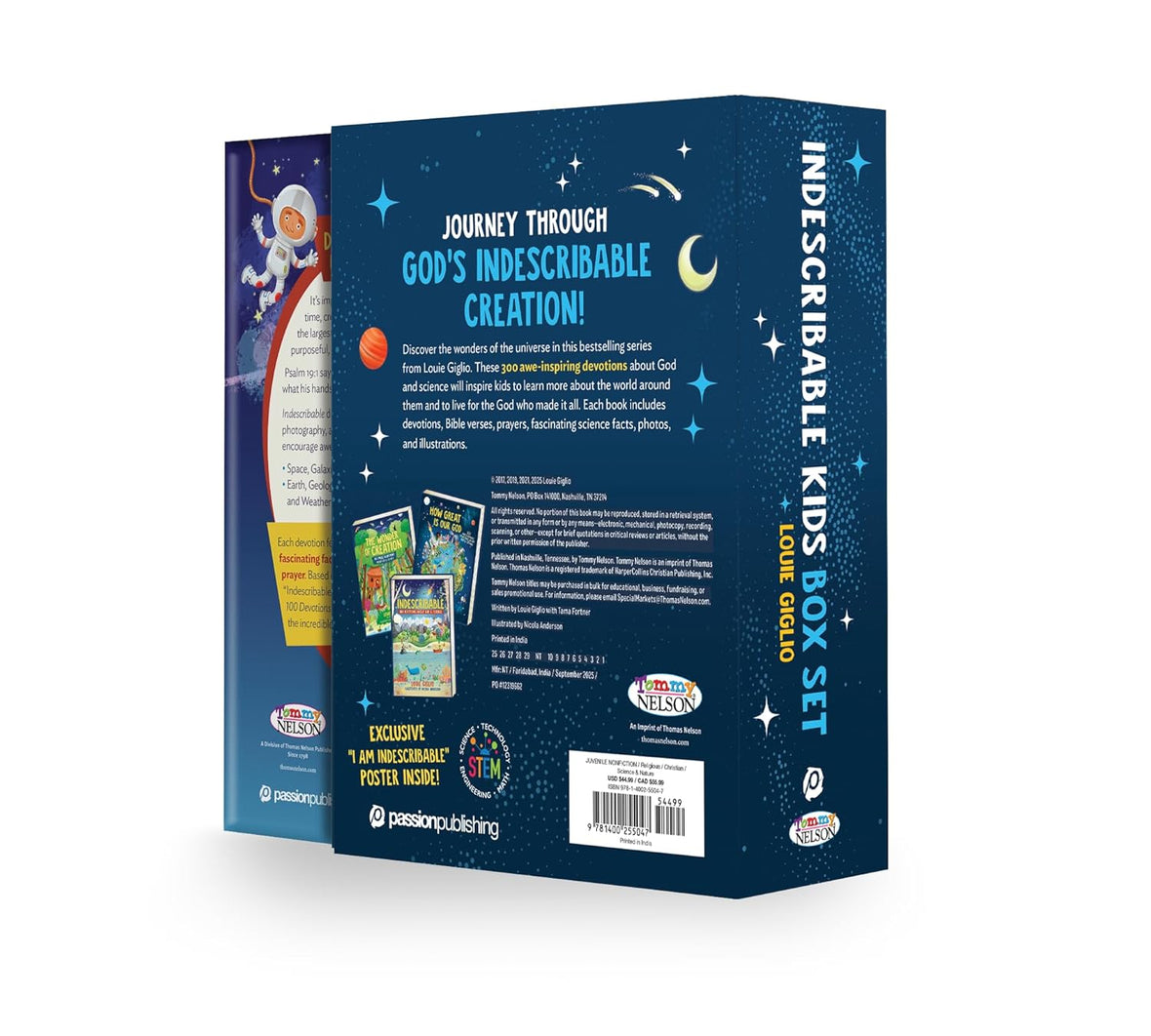 Indescribable Kids Box Set with Poster (Indescribable, How Great Is Our God, The Wonder of Creation): Includes 3 Devotionals About God and Science!