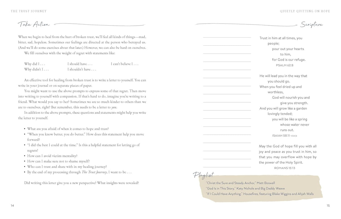 The Trust Journey: Heal from Broken Trust with Others, Yourself, and God (A Guided Journal to Use Alongside I Want to Trust You, but I Don’t)