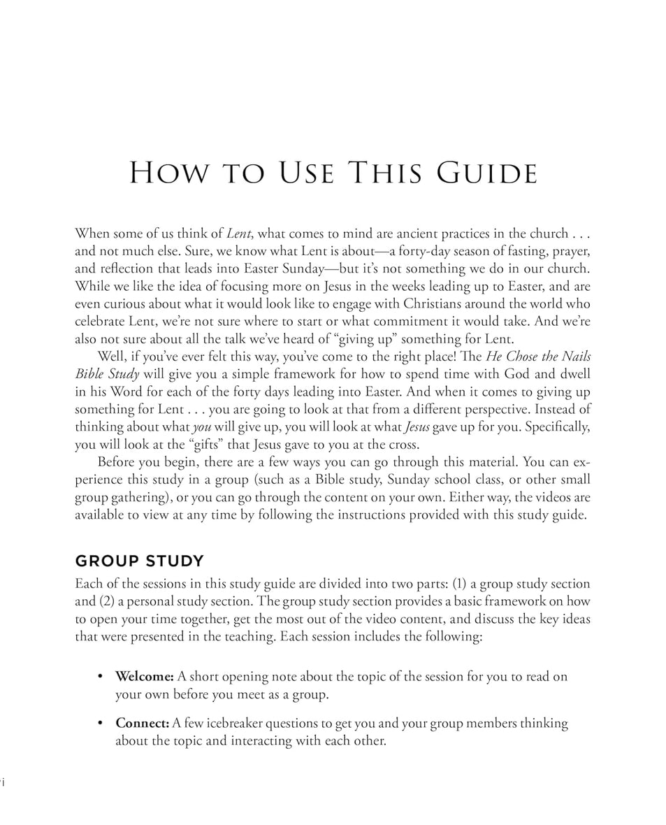 He Chose the Nails Bible Study Guide + Streaming Video, Updated Edition: What God Did to Win Your Heart