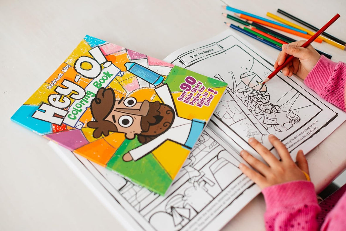 Hey-O! Coloring Book: Over 90 Bible Story Pages for Kids to Color