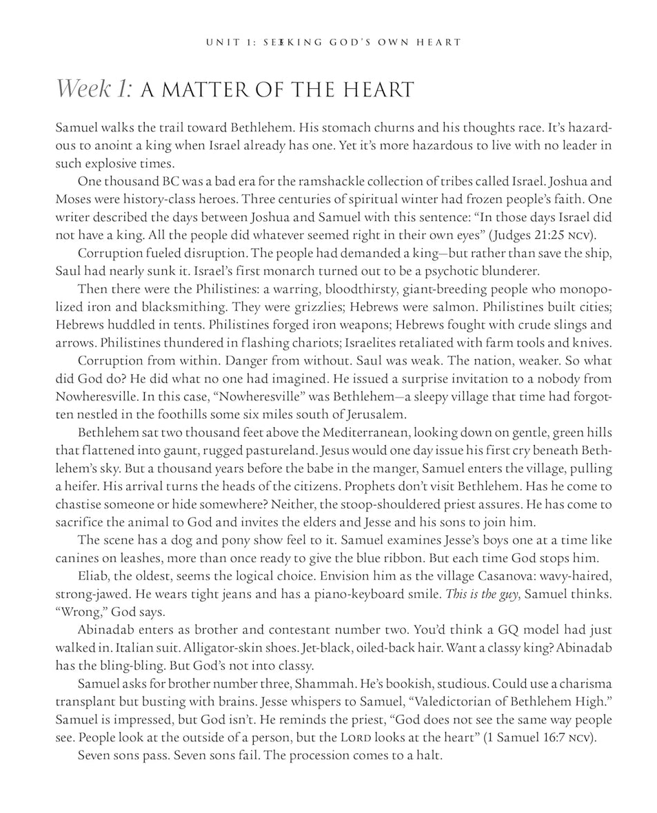 Seeking After the Heart of God for 52 Weeks: A Bible Study on the Life of David