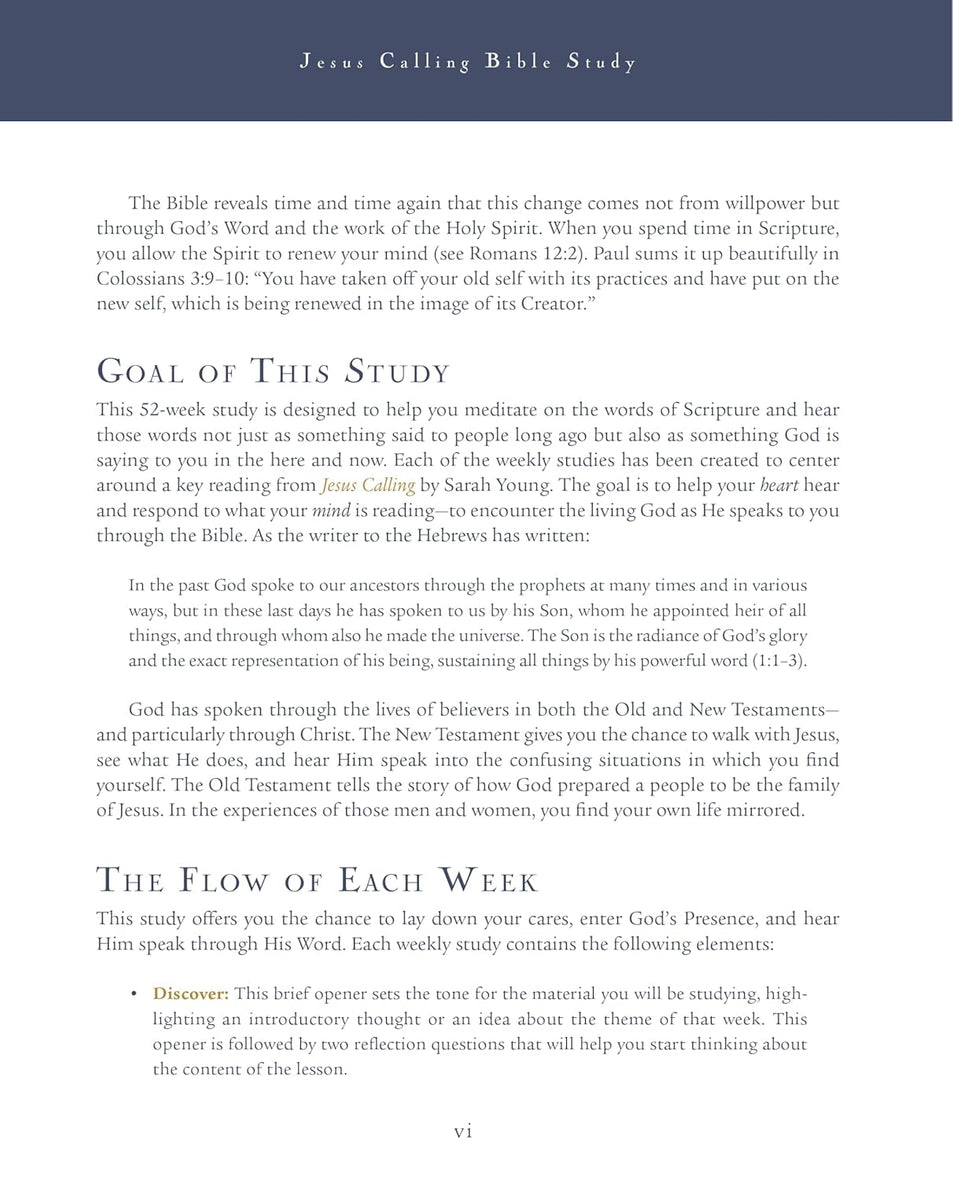 Jesus Calling 52-Week Bible Study: Experience the Presence of God