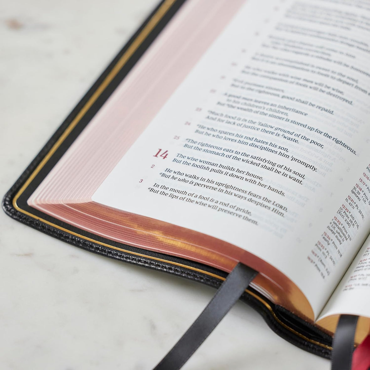 NKJV, Single-Column Reference Bible, Verse-by-verse, Red Letter, Comfort Print