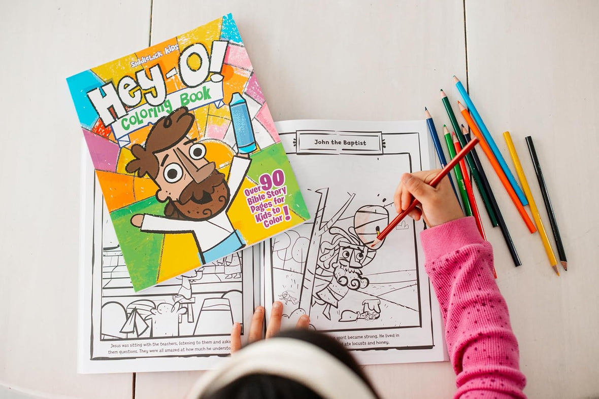Hey-O! Coloring Book: Over 90 Bible Story Pages for Kids to Color