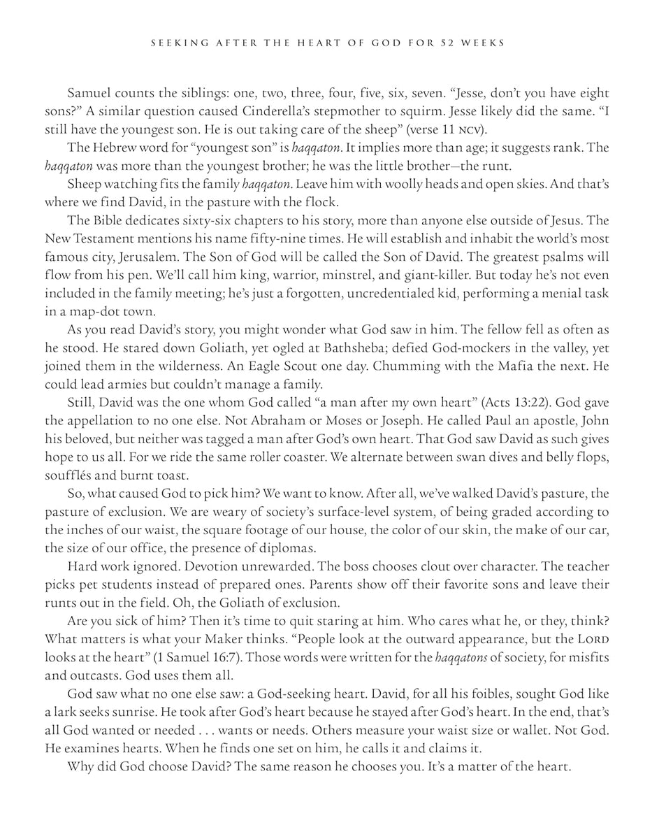 Seeking After the Heart of God for 52 Weeks: A Bible Study on the Life of David