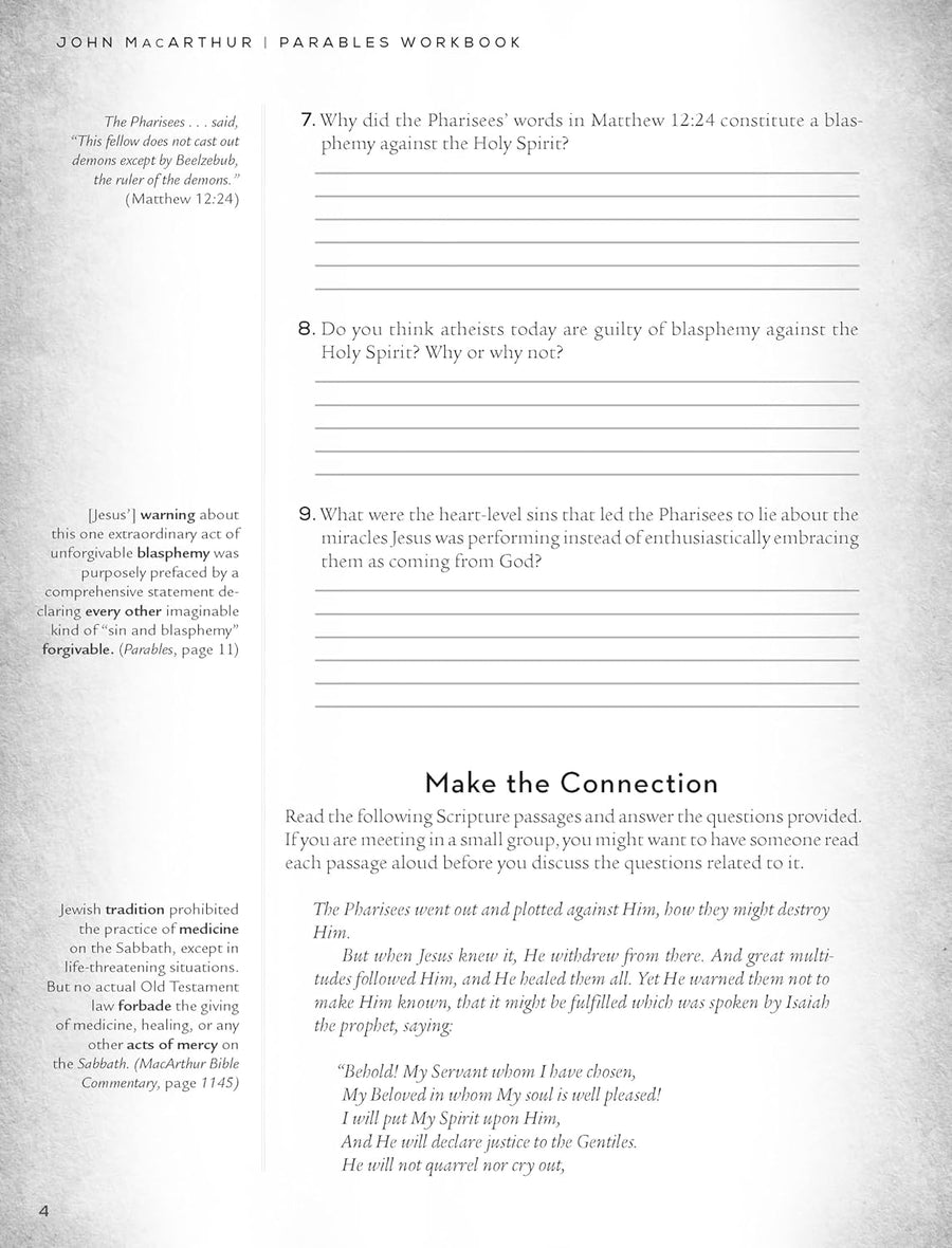 Parables Workbook: The Mysteries of God's Kingdom Revealed Through the Stories Jesus Told