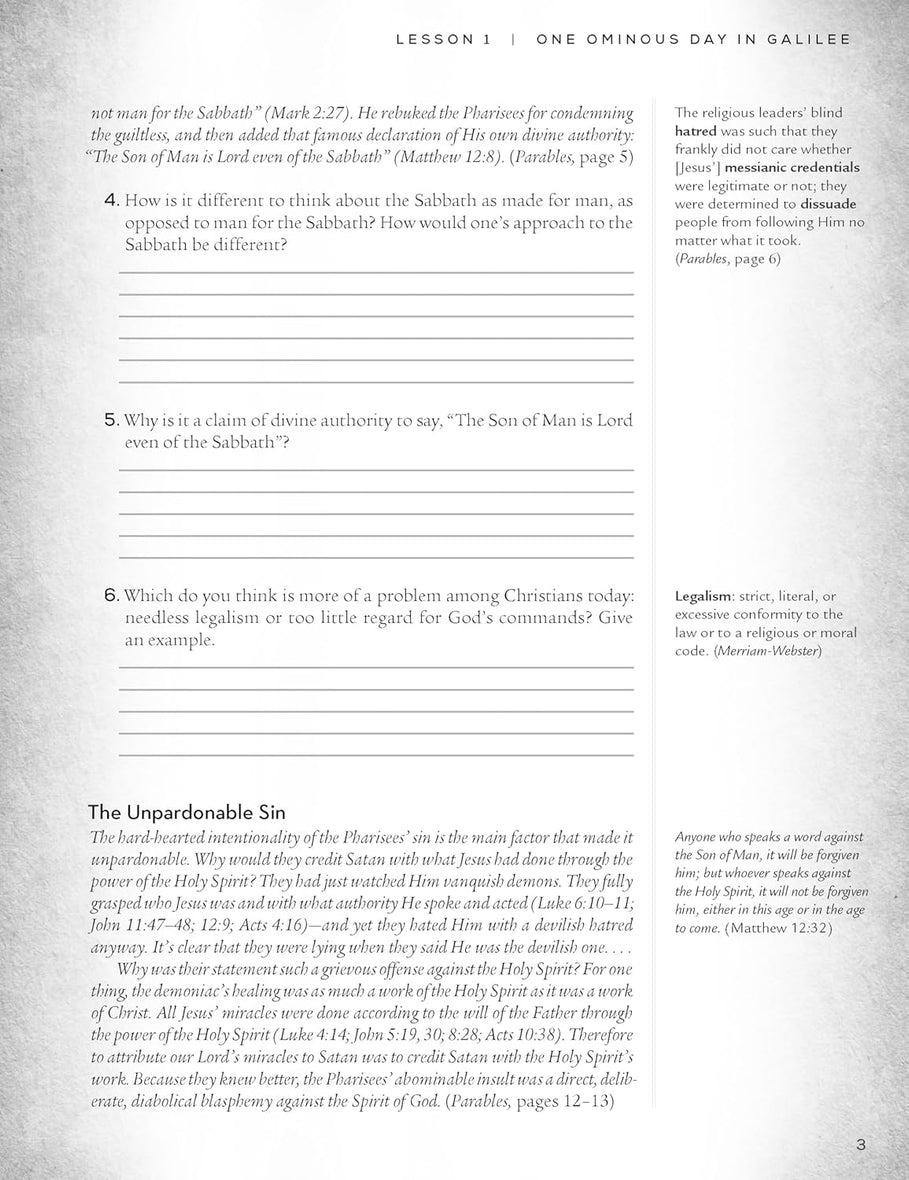 Parables Workbook: The Mysteries of God's Kingdom Revealed Through the Stories Jesus Told