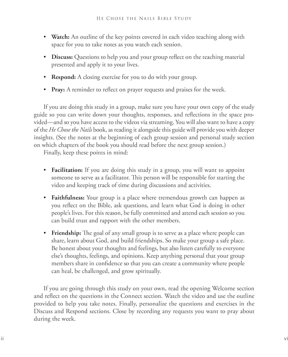 He Chose the Nails Bible Study Guide + Streaming Video, Updated Edition: What God Did to Win Your Heart