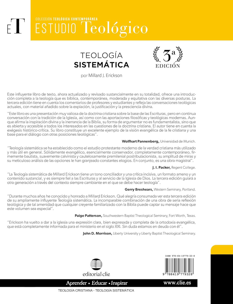 Teología sistemática - Tercera edición