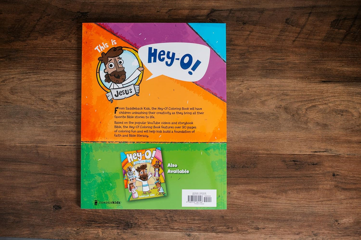 Hey-O! Coloring Book: Over 90 Bible Story Pages for Kids to Color