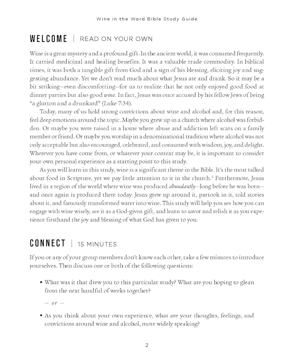 Wine in the Word Bible Study Guide plus Streaming Video: Why God Gave Us the Gift of Wine