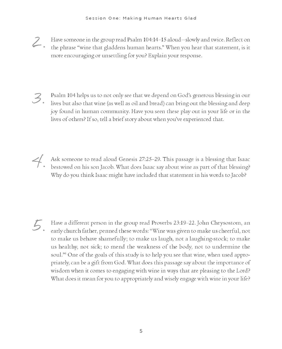 Wine in the Word Bible Study Guide plus Streaming Video: Why God Gave Us the Gift of Wine
