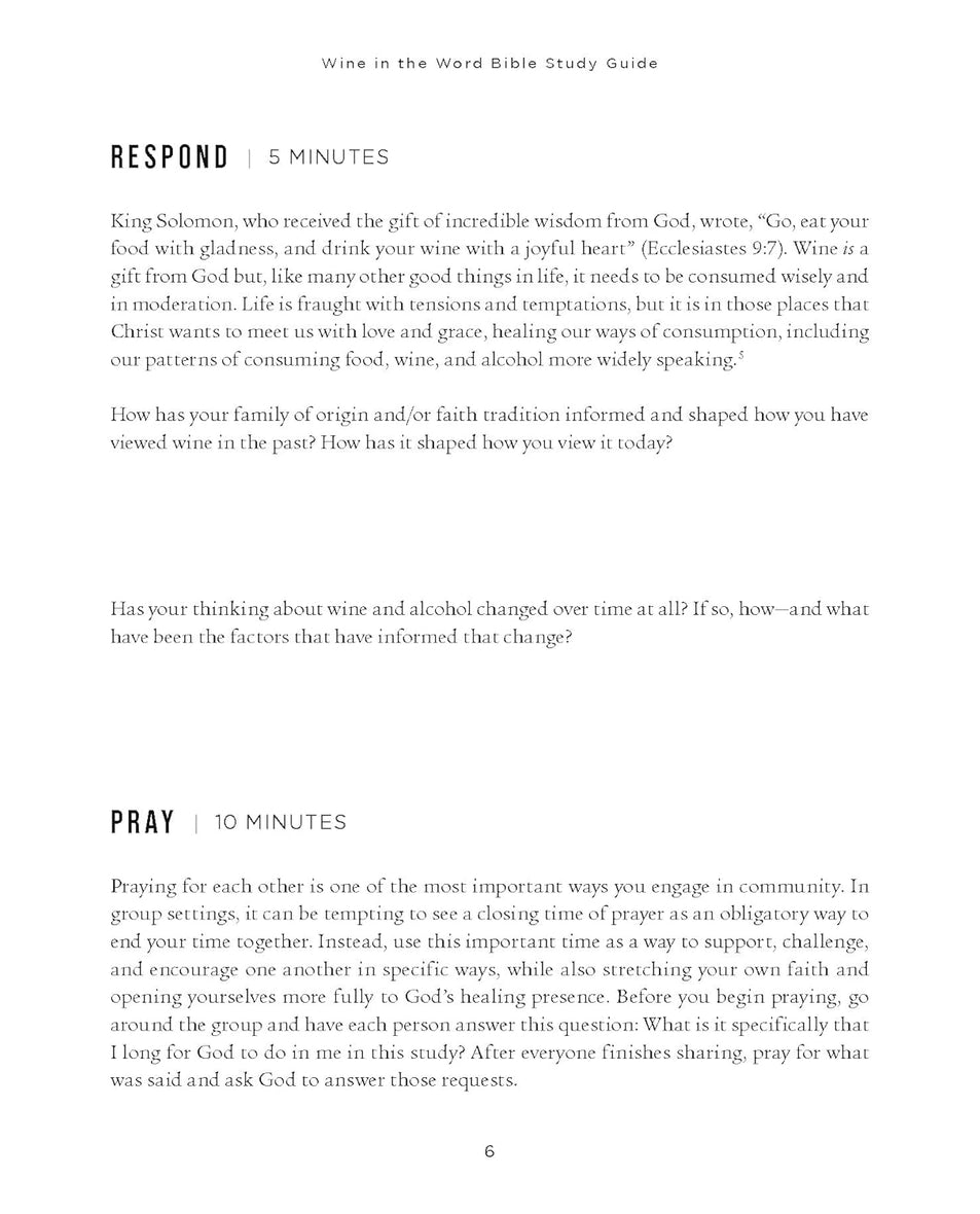 Wine in the Word Bible Study Guide plus Streaming Video: Why God Gave Us the Gift of Wine