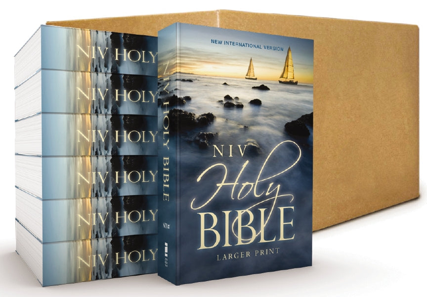 NIV, Holy Bible, Larger Print, Economy Edition, Paperback, Case of 24 ...