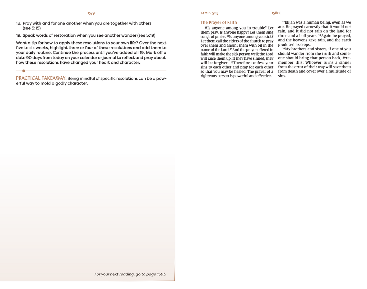 NIV, Spiritual Habits Bible, Red Letter, Comfort Print: Learn to Live a Gospel-Centered Life