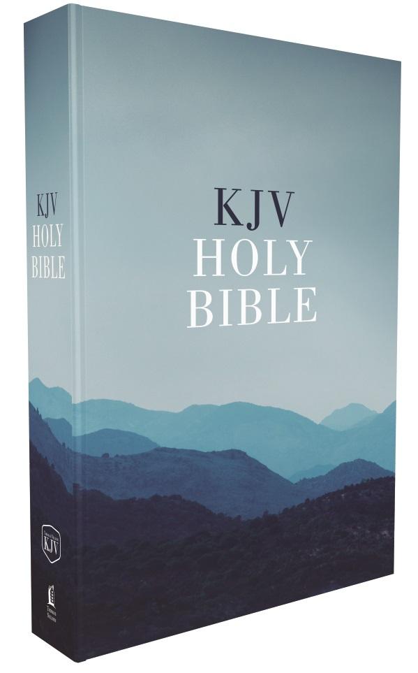 KJV, Value Outreach Bible, Paperback, Case of 28 Bundle (Blue Scenic)