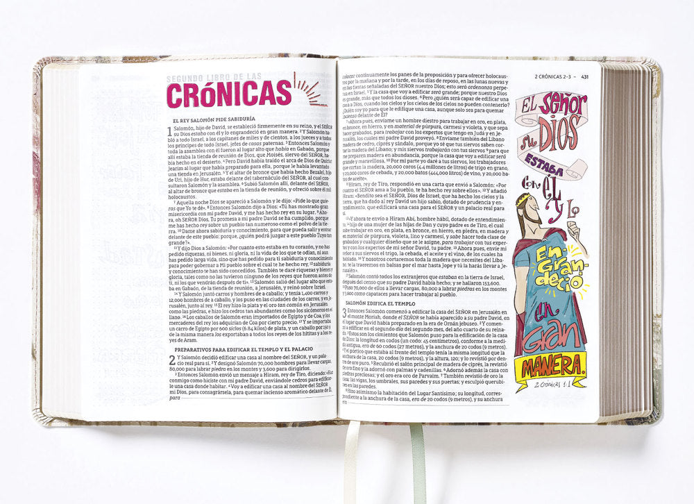 NBLA, Biblia Edición Artística Ilustrada, Palabras de Jesús en Rojo