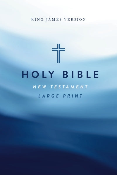 KJV Large Print Outreach New Testament Bible, Cross Softcover, Comfort Print, Case of 64 Bundle