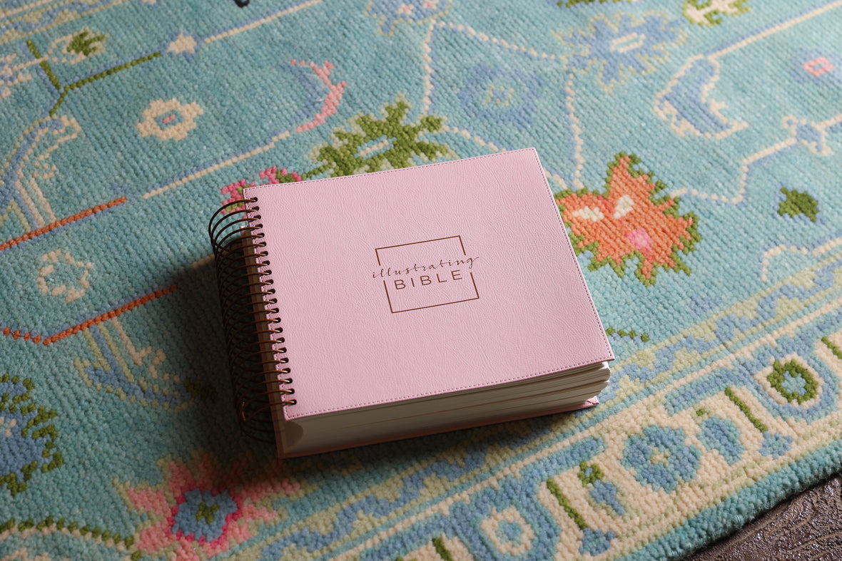 NIV, Spiral-bound Illustrating Bible, Leathersoft Spiral, Pink: Draw, Write, and Reflect Your Way Through Scripture
