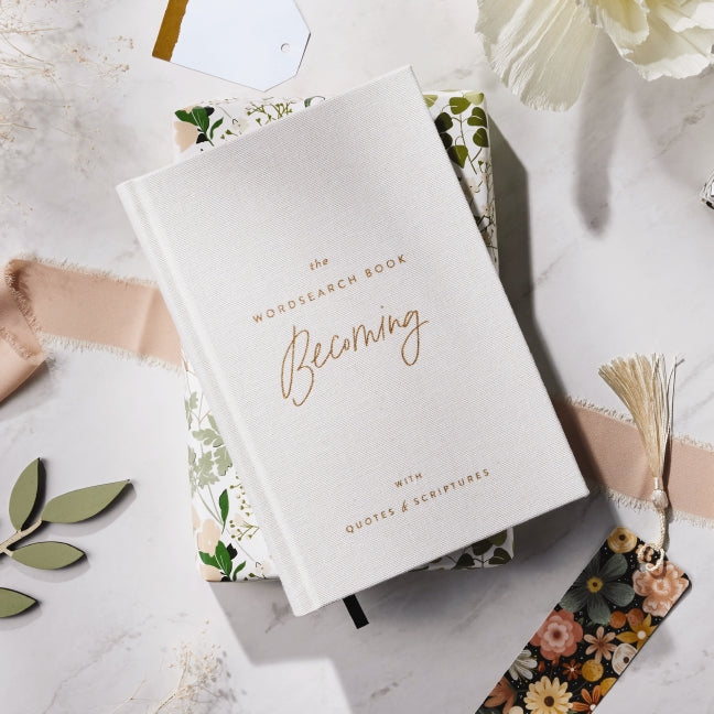 The Becoming Wordsearch Book: 70 Inspirational Search Puzzle Activities with Devotions, Scriptures, and Quotes to Embrace God's Purpose – Perfect Gift for Christian Women