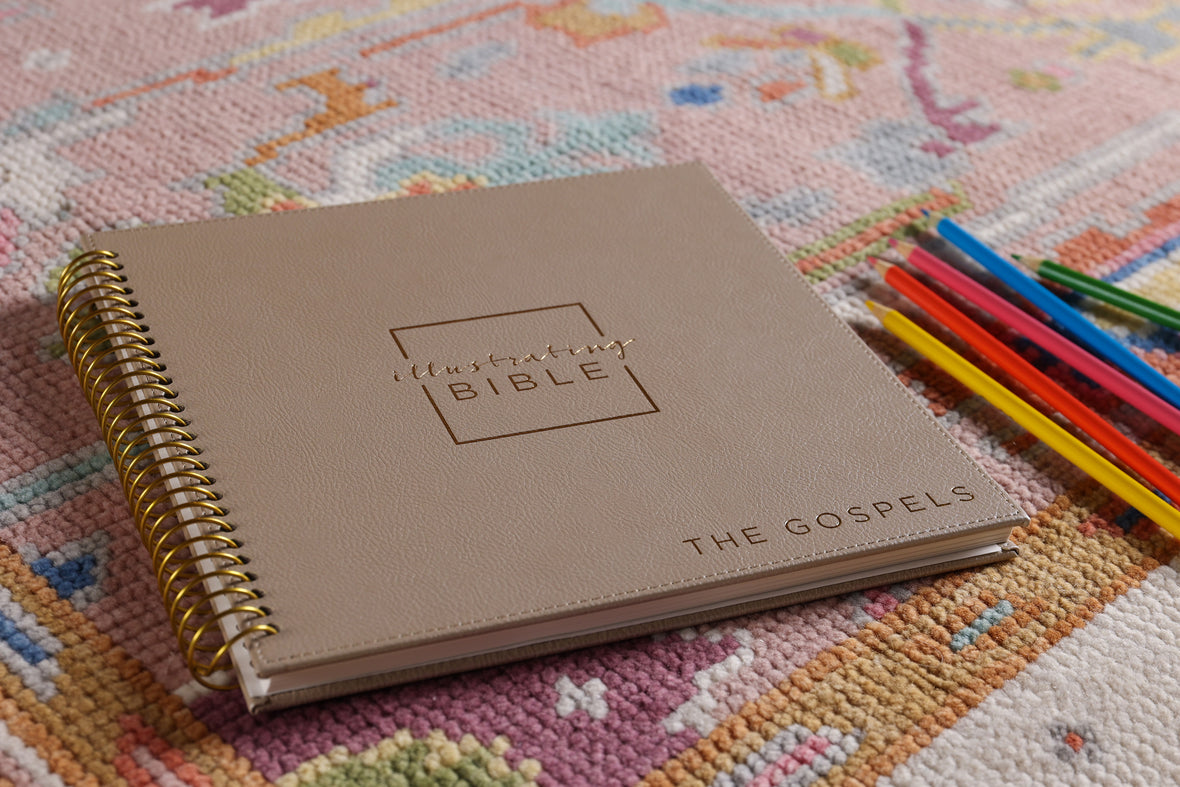 NIV, Spiral-bound Illustrating Bible: The Gospels, Leathersoft Spiral, Tan: Draw, Write, and Reflect Your Way Through Scripture