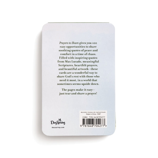 Note For Peace 100 Pass-Along Notes for Peace & Rest: Prayers to Share (Shareable Mes ...