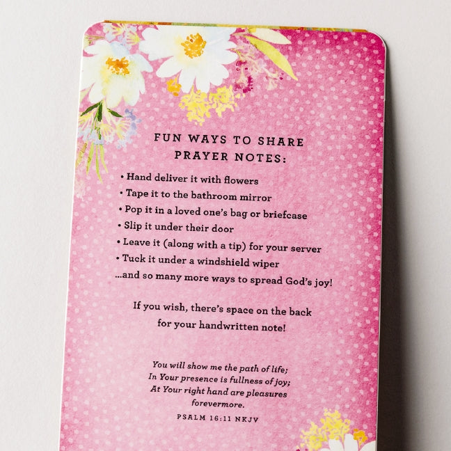 100 Pass-Along Notes for Joy: Prayers to Share (Shareable Messages of Encouragement with a Prayer, Scripture, and Inspirational Quote)