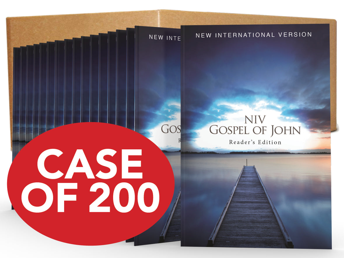 NIV, Pocket Gospel of John, Reader's Edition, Paperback, Case of 200 Bundle