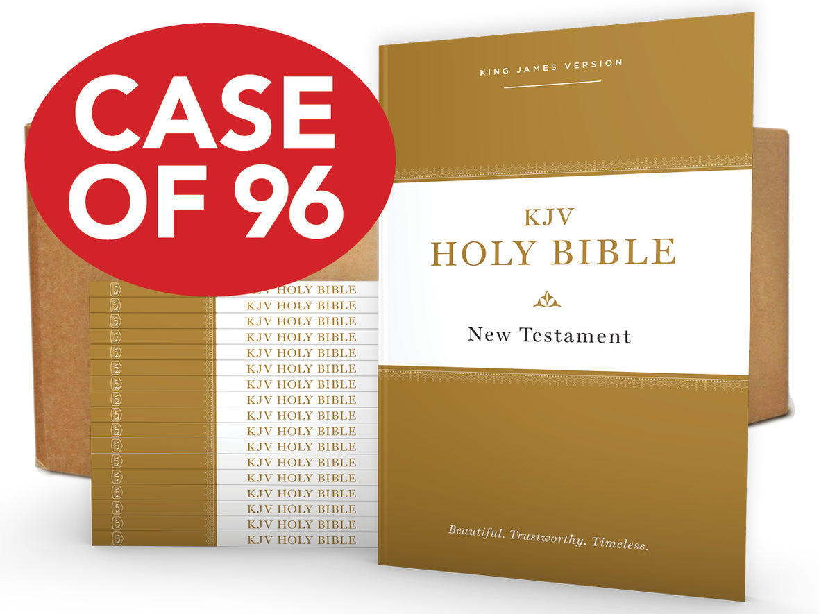 KJV Holy Bible: New Testament Paperback, Comfort Print: King James Version, Case of 96 Bundle