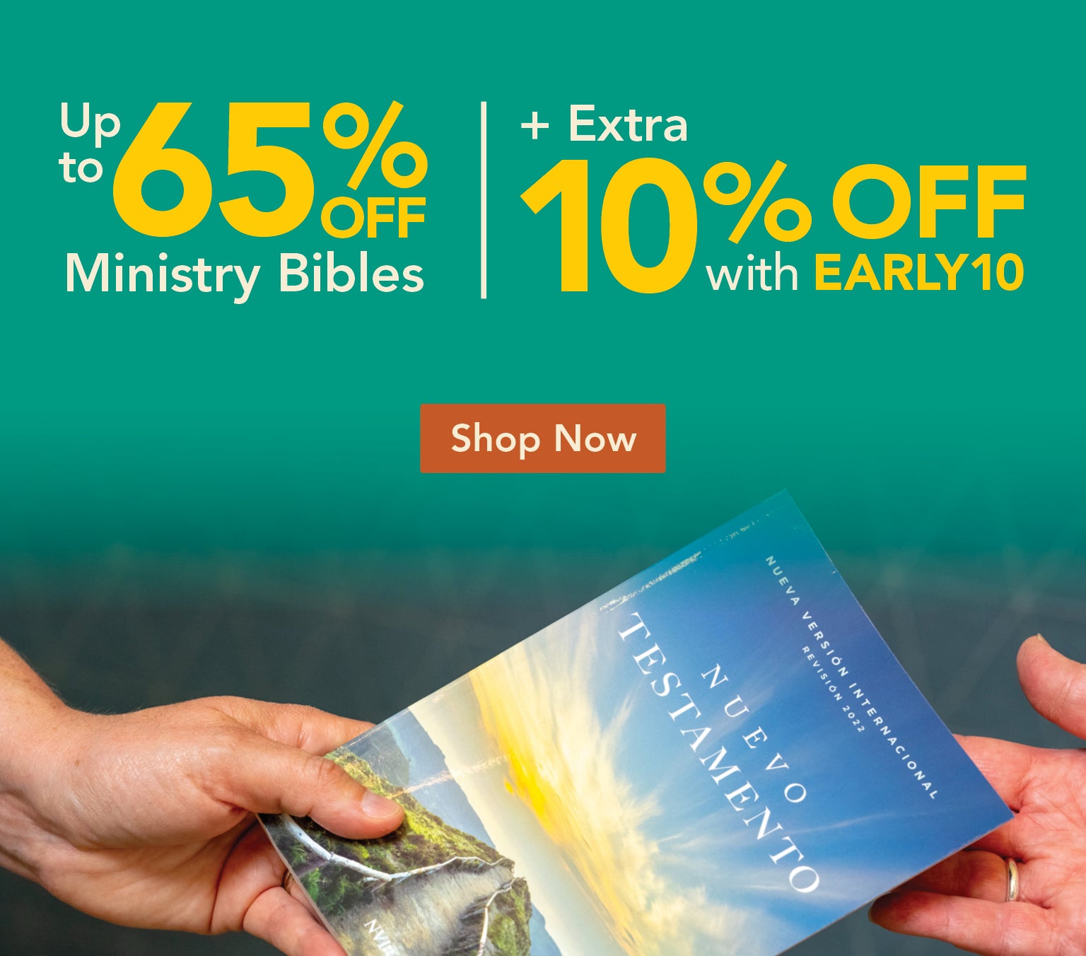 Up to 65% Off Ministry Bibles + Extra 10% Off with EARLY10, Shop Now