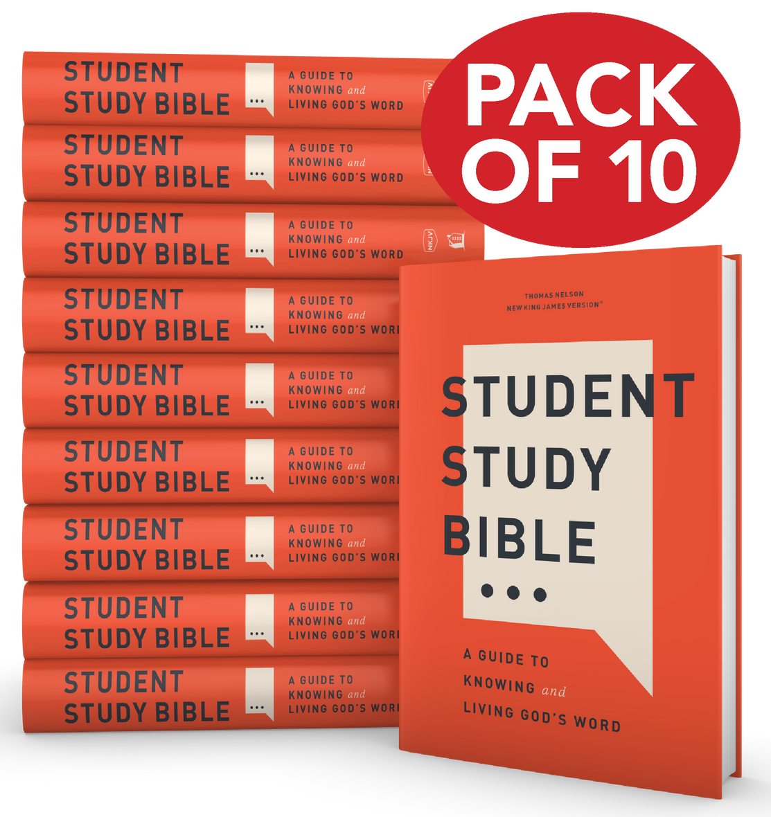 Student Study Bible, Hardcover, 10-Pack Bundle