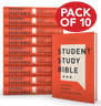 Student Study Bible, Hardcover, 10-Pack Bundle