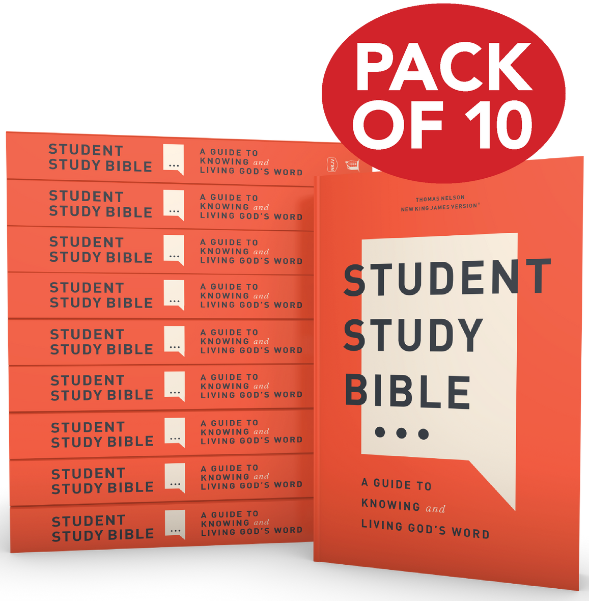 Student Study Bible, Softcover, 10-Pack Bundle