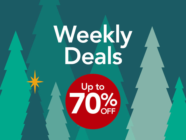 Weekly Deals Up to 70% Off
